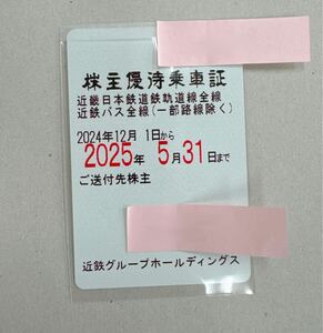 近鉄グループホールディングス 株主優待乗車証 定期券　近鉄線全線 近鉄バス全線