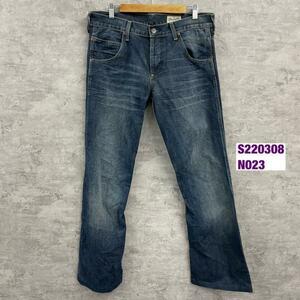 Wrangler ラングラー SHARKEY キー デニムジーンズパンツ ブルー ジップフライ W31L34 実寸W35in 10GC21A USA W220309-N023