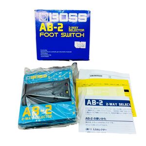 A3079★新品未使用BOSS AB-2 2-Way Selector ボス AB-2 セレクター・フットスイッチ 