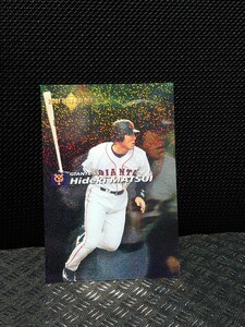 3商品以上購入で送料無料! 松井秀喜 プロ野球チップス プロ野球カード 2001 2002 タイトルホルダー 読売ジャイアンツ カルビー T-05