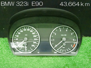 0A】【送料記載】 BMW 323i / E90 / ABA-VB23 / スピードメーター / 43.664km / 625 030 408 / SIEMENS VDO / 9110199-05 / 【572041】 