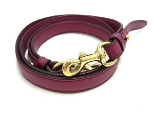 ■美品■ SalvatoreFerragamo フェラガモ レザー バッグ用 ショルダーストラップ レディース ワインレッド系 BD5862