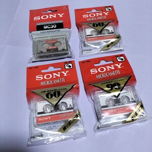 【未使用4本】★SONY★マイクロカセットテープ★ MC-90・60・30★⑤