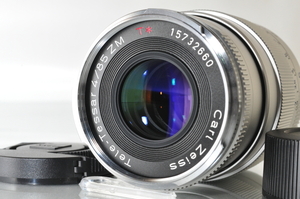 ★★極上品 Carl Zeiss Tele-Tessar T* 85mm F/4 ZM Lens Silver for Leica M mount♪♪#5989