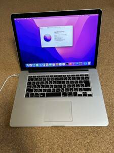 Apple macbook pro Retina 15-inch mid 2015 Core i7 Monterey 16GB SSD 2TB 中古品