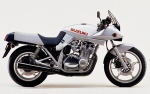 スズキ GSX1100S （SZ） カタナ KATANA 1982年 名車 絵画風 壁紙ポスター ワイド版 603×376mm（はがせるシール式）002W2