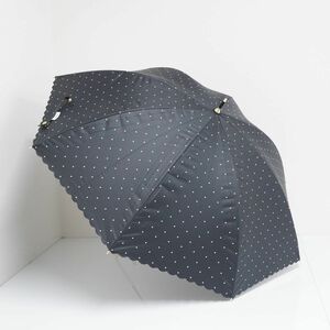 BT8680 w.p.c ワールドパーティー 晴雨兼用傘 USED美品 ドット フリル 55cm T