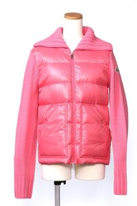 セール モンクレール レディース ジップアップパーカー ピンク サイズS MONCLER DOWN CARGIGAN 9B000 13 M1115 539 PINK 新品