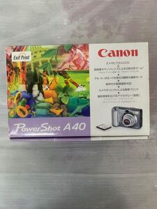 Canon　キャノン　POWERSHOT A40　デジタルカメラ　W