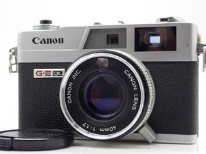 良品 Canon Canonet QL17 G-Ⅲ G3 40mm f1.7 レンジファインダー コンパクトフィルムカメラ C12407