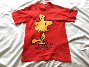 　USA製 ピーナッツ　スヌーピー ウッドストック Tシャツ Peanut Snoopy　Woodstock TシャツM