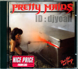 名盤 PRETTY MAIDS / RED,HOT AND HEAVY ☆ プリティ・メイズ , 北欧METAL, 名曲 BACK TO BACK 収録, HEAVY METAL