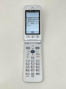 27【動作確認済・制限○　白ロム】 らくらくホン F-01M ドコモ docomo ホワイト