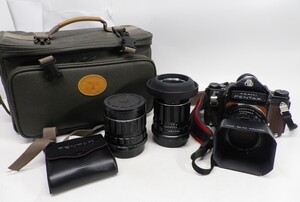 54●a710☆ジャンク品　ペンタックス　中判フィルムカメラ　6×7　TAKUMAR/6×7 1:2.4/105　他レンズ2本　PENTAX　現状渡し