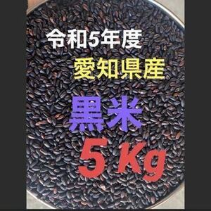 5年度産黒米 もち玄米 5Kg＊27Kgまで承ります