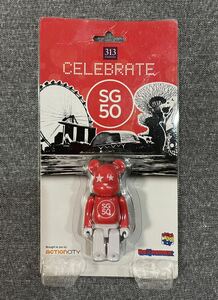 未開封 ベアブリック SG50 CELEBRATE シンガポール 建国50周年記念 セレブレイト アクションシティ 限定 100% BE@RBRICK メディコムトイ