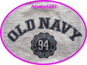 ☆新品！307★オールドネイビー ロンTEE 長袖Tシャツ★OLD NAVY 94 tees(GY)ボーイズ 幼児 4T★GAP☆