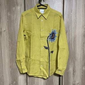 550 paul smith ポールスミス 長袖リネン花柄シャツ