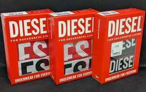 未使用品9枚セット【DIESEL/ディーゼル】トランクス Lサイズ ブラック 綿95％ アンダーウェア ブリーフ ボクサーパンツ/ab5130