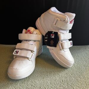 1円〜★新品未使用★希少品！FILA＊フィラ★ハイカット・スニーカー(サイズ)25.5【購入価格】13000円(カラー)白(検索)ナイキ・アディダス