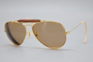 Ray-Ban レイバン サングラス B&L 58□14 U.S.A. 縄手 ティアドロップ ゴールド フレーム メガネ 眼鏡 ビンテージ RM-847K/120