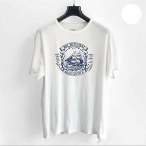 新品 DOUBLE RL RRLダブルアールエル ラルフローレン ジャージー グラフィック Tシャツ クルーネック カットソー ニット 半袖 XL