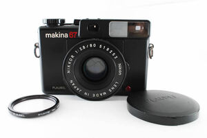 【純正フィルター&キャップ付 極上品】 PLAUBEL MAKINA プラウベル マキナ 67 中判カメラ シャッター＆露出系OK 1円 #7612