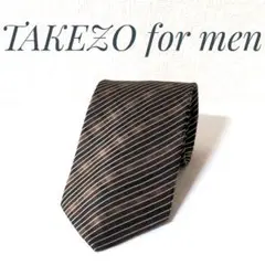 ★送料無料★ TAKEZO for men ネクタイ ストライプ モザイク 迷彩