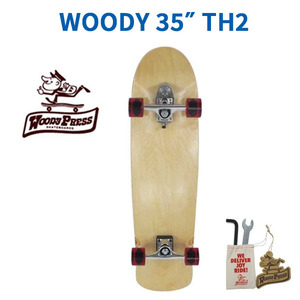 ☆送料無料☆値下げ【 WOODY PRESS 】ウッディープレス 　スケートボード　 WOODY　35″　TH2　コンプリート　正規販売店