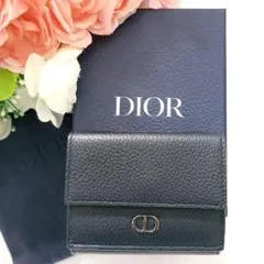 Dior Homme CD ICON ブラック レザー 三つ折り財布