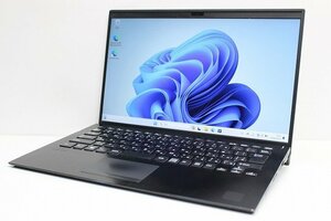 1円スタート ノートパソコン Windows11 VAIO Pro PK VJPK11C12N 14インチ 第8世代 Core i5 SSD256GB メモリ8GB Windows10 カメラ WWAN