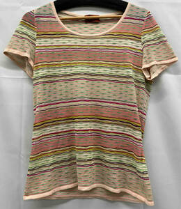 MISSONI ミッソーニ　半袖Tシャツ　イタリア製　サイズ48 ボーダー