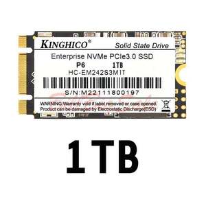 新品 WWANスロット 1TB (M.2 2242 NVMe SSD) Thinkpad X280 T480 P51 P52 Dell 3510 1T PCIe Gen3x2 内蔵SSD B+M Key 5ヶ年間保証 未使用