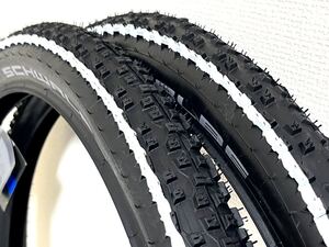 【送料無料超特価】Schwalbe Rapid Rob 26×2.25 ブラック×ホワイト新品2本セット