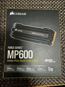 CORSAIR M.2 SSD Force MP600シリーズ 1TB CSSD-F1000GBMP600 ヒートシンク搭載 NVMe PCIe Gen4 x4