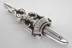 正規品★CHROME HEARTS ★ダブルダガーペンダントトップ「19.6ｇ」