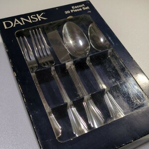 ダンスク DANSK ディナーセット 20pcs （４客用）カトラリーセット レトロ ステンレス ミラー仕上げ 北欧 ヴィンテージ 未使用保管品