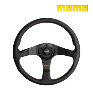 MOMO モモ ステアリング ハンドル TUNER(BLACK SPOKE) ブラックレザー T-14