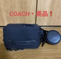 早い者勝ち❗️COACH コーチ　チャーター　クロス　バッグ　ブラック