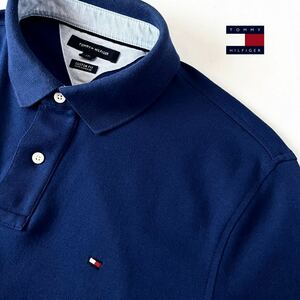 トミーヒルフィガー TOMMY HILFIGER 半袖 ポロシャツ L ネイビー ブルー シャツ