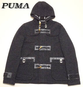 PUMA（プーマ）/ウール/ストレッチ/トグルボタン/フルジップ/ダッフルコート/M