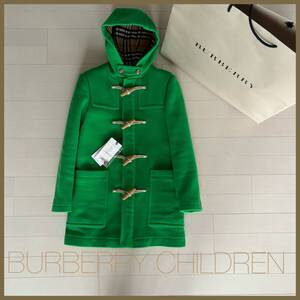 高級ウール ダッフルコートバーバリーチルドレン BURBERRY CHILDREN キッズ kids サイズ140cm 10y 上着 コートグリーン