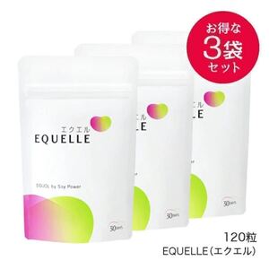 【新品未開封】 3個セット エクエル パウチタイプ 120粒 大塚製薬 EQELLE エクオール 送料無料