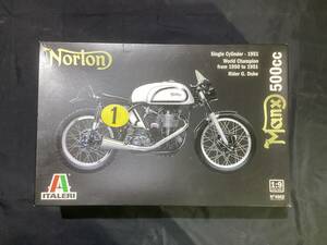 201 ITALERI 1/9 Norton Manx 500cc 1951 ワールドチャンピオン G. Duke #1 ノートン マンクス GP 　未組み立て　現状品　