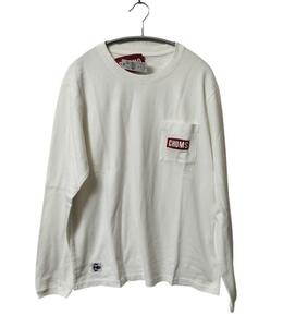 【新品】CHUMS Logo Pocket L/S T-Shirt Lサイズ 白