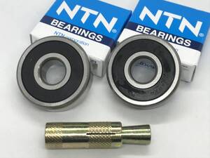 Kawasaki 250TR BJ250F 日本製 NTN 前フロントホイール ベアリング 抜き工具 画像付き詳細作業手順 レストア DIY