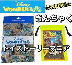 きんちゃく【トイストーリーマニア】ディズニー ワンダブルズ　中身は未使用です♪