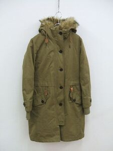 PARKA LONDON ファーモッズコート ライナー付き カーキ サイズS パーカロンドン 中古 1-1129A 186347