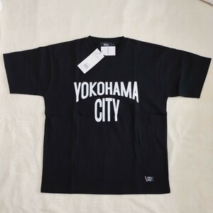 AZUL by MOUSSY　ブラック　Tシャツ　新品未使用　Mサイズ　YOKOHAMA　CITY　フロントロゴTシャツ　送料込み #002 アズール マウジー