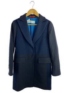 Aquascutum◆チェスターコート/6/ウール/NVY/1355336-39